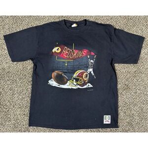 Vintage 90s NFL Washington Redskins Shirt Mens's Sz XL Single Stitch NutMeg USA